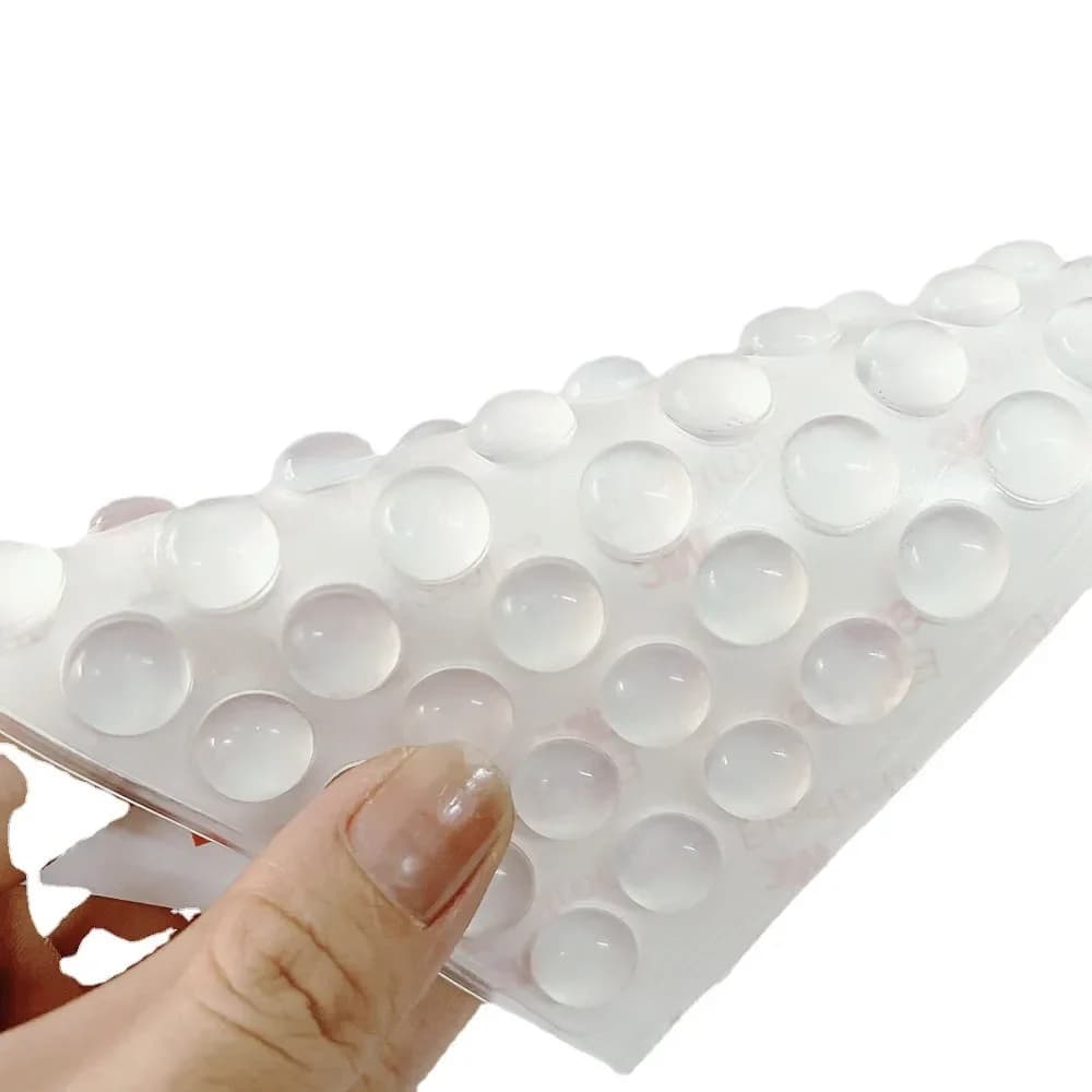 Amortisseur auto-adhésif pour meubles, butée de porte, coussin de collision durable, empêche NoAndrBumper, coussinets en silicone, 50 pièces, 64 pièces, 80 pièces, 100 pièces