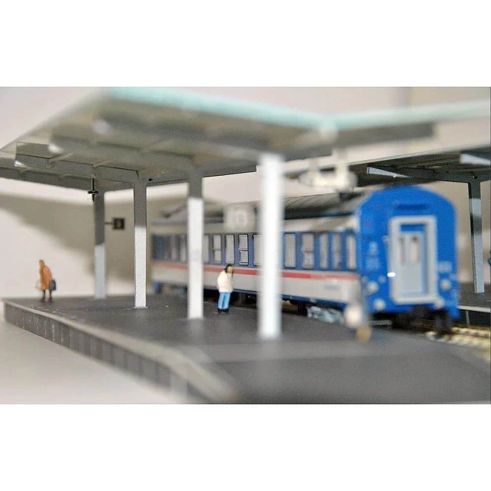 ZT002 1 Lot Plateformes de gare ferroviaire modèle réduit HO OO échelle 1:87 (1 SET pour une face)