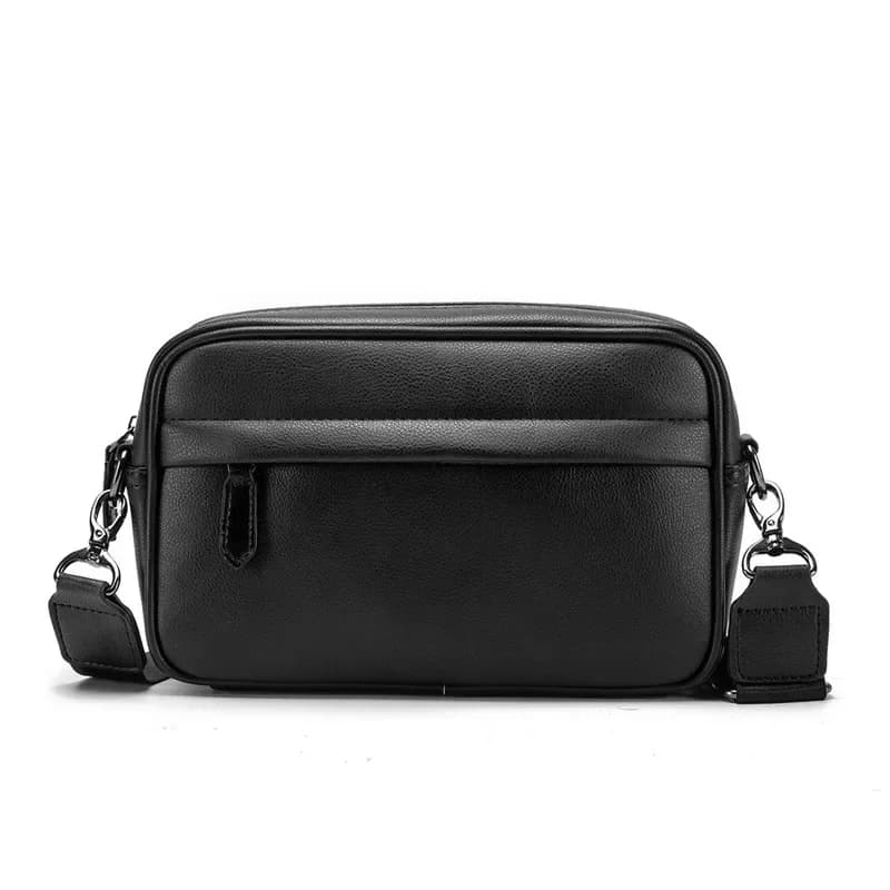 Mode luxe hommes sac à bandoulière affaires en cuir PU sacs à bandoulière hommes solide rabat sac de messager hommes fermeture éclair Ipad sac 2025 nouveau