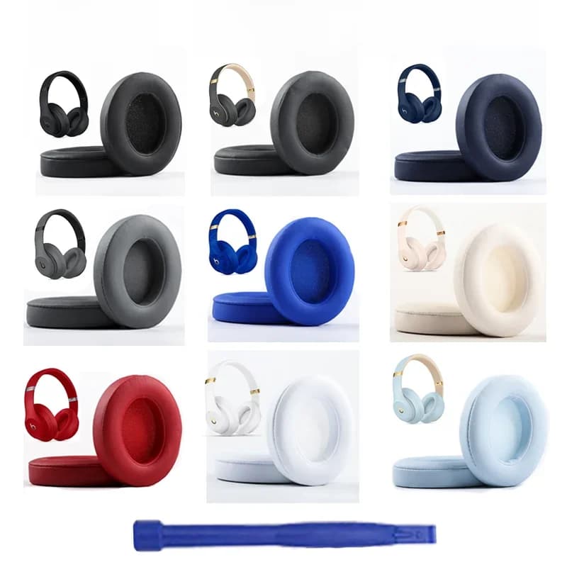 KUTOU oreillettes pour Beats Studio 3 3.0 oreillettes Studio3 casque coussinets de remplacement Studio2 oreillettes casque coussin en mousse