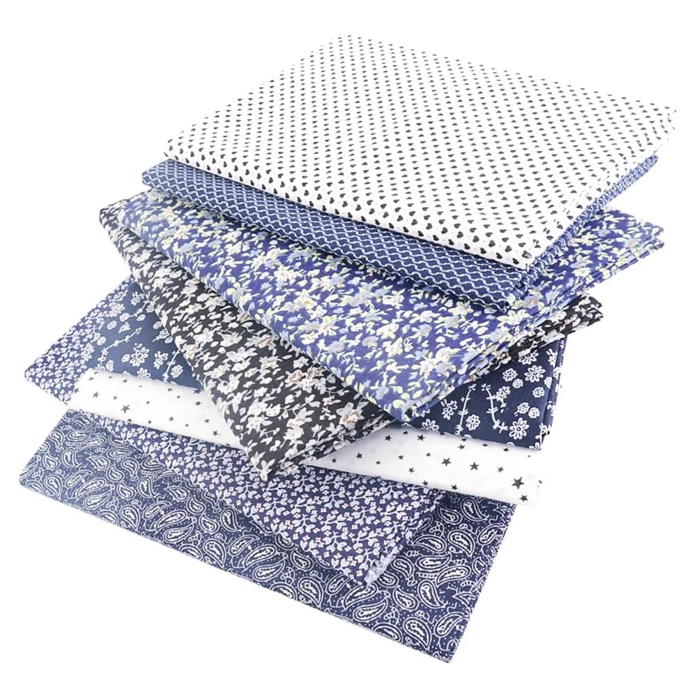 Tissu uni Vintage imprimé Floral, 150 coton, 50x 100% cm, pour couture, artisanat, Patchwork au mètre