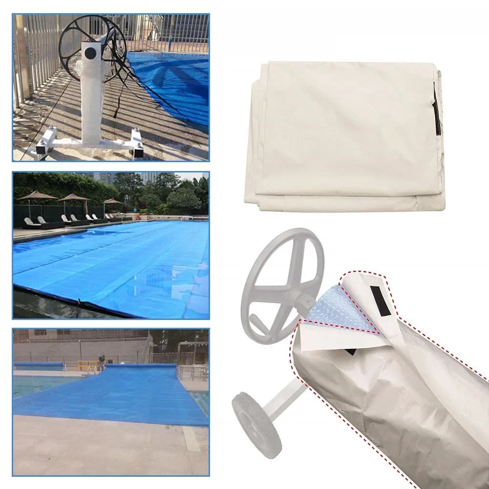 Couverture de piscine, imperméable, anti-poussière, protection UV, rouleau solaire, rouleau de protection, couverture solaire, outil de piscine