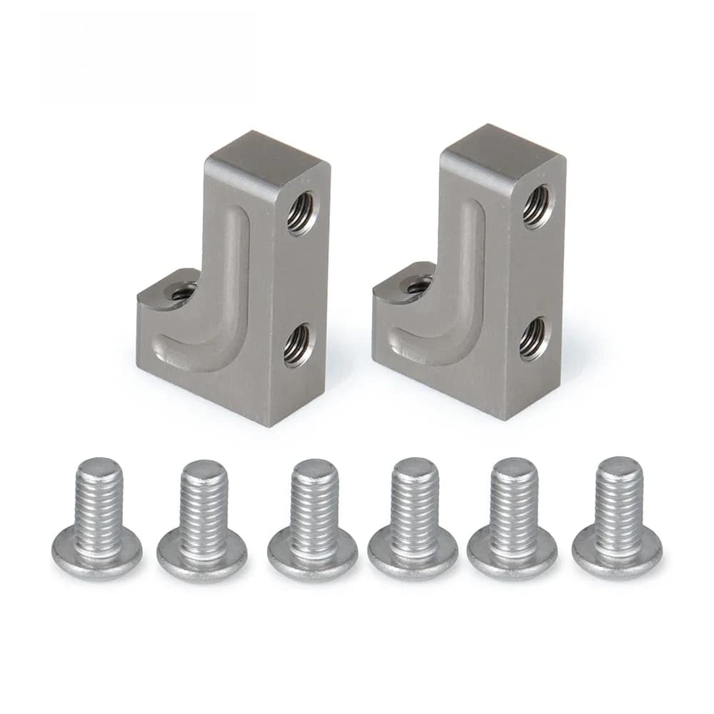 AXSPEED – support de montage Servo en aluminium, pièces de rechange pour Axial SCX10 90047 Wrangler 1/10 RC voiture sur chenilles camion 2 pièces