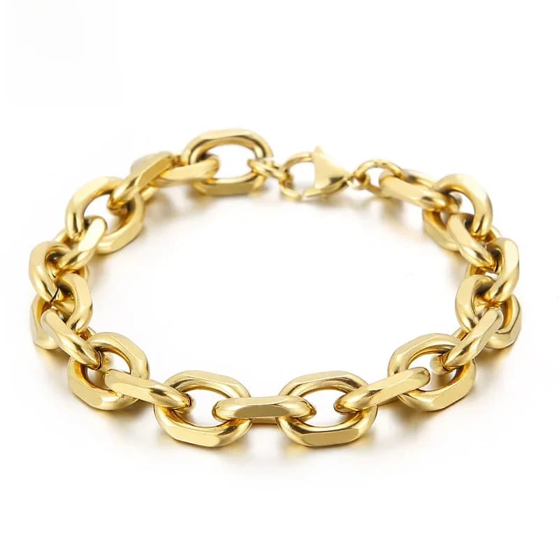 O-JOSimple-Bracelet personnalisé en acier inoxydable pour homme, bracelet tendance, Karen, 4mm, 5mm, 6mm, 10mm