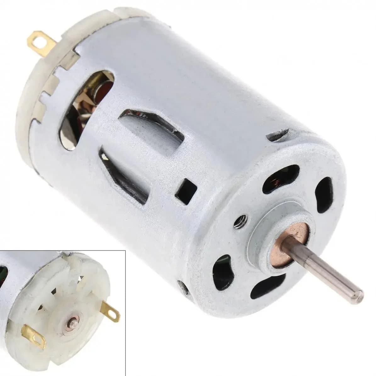 3 V/12 V RS365 3.6A 12800 tr/min Micro moteur haute vitesse brosse en carbone moteur électrique pour sèche-cheveux bricolage jouet ventilateur Mini Micro moteur