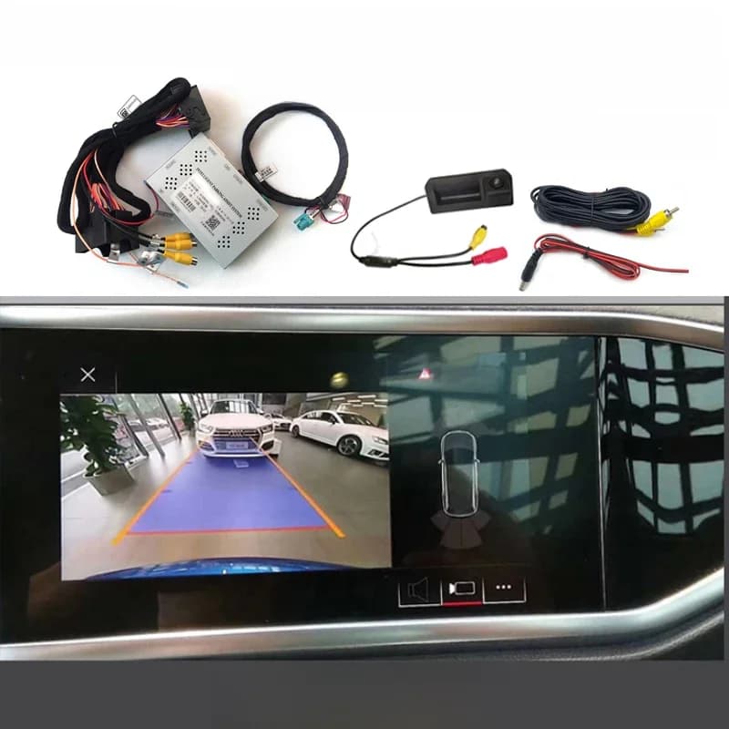 Adaptateur d'interface caméra avant et arrière pour Audi Q3 F3 A1 2020 2021 2022 2023 – Caméra de recul pour écran d'origine