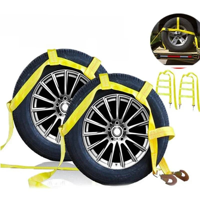 Sangles de chariot de remorquage de voiture, panier d'opathie, sangle d'arrimage de fibre, ceinture de tension de vélo de route, fixation de transport, 15-20 pouces, 2 pièces