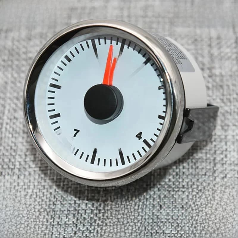 Jauge d'Horloge Personnalisée pour Voitures, Bateau, Camion, Rétroéclairage Rouge, Étanche, 9-32V, 52mm, 2 Pouces, 12 Heures