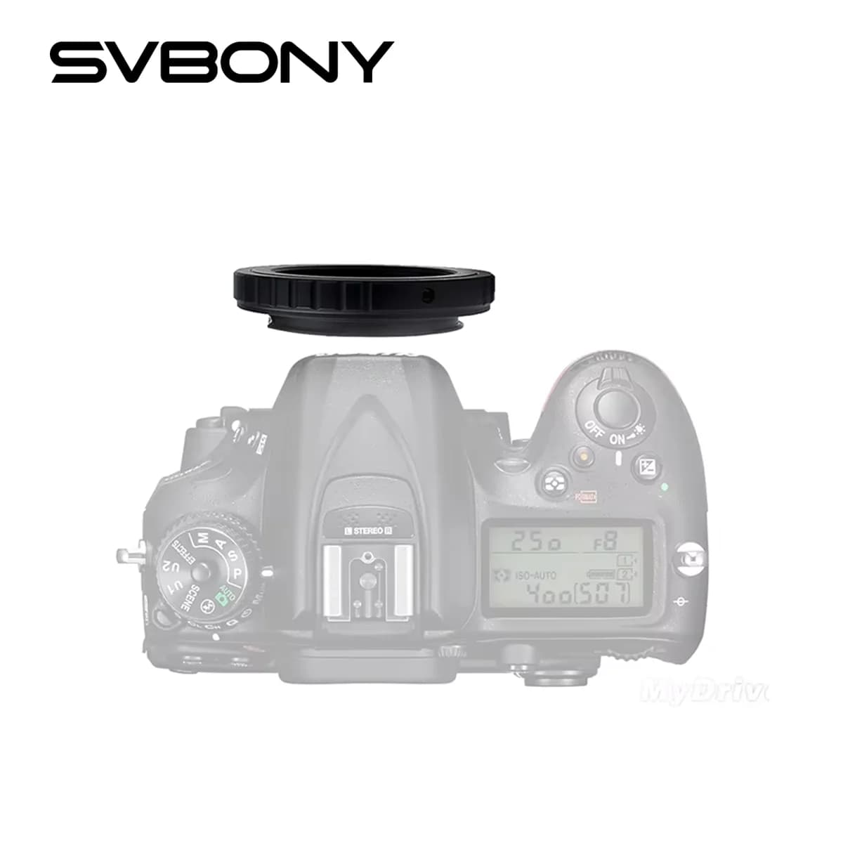 Adaptateur SVBONY T-Ring compatible avec les appareils photo reflex numériques Nikon SLR Photographie de télescope M42 (T2-AI) / M48 (M48-AI) SV194