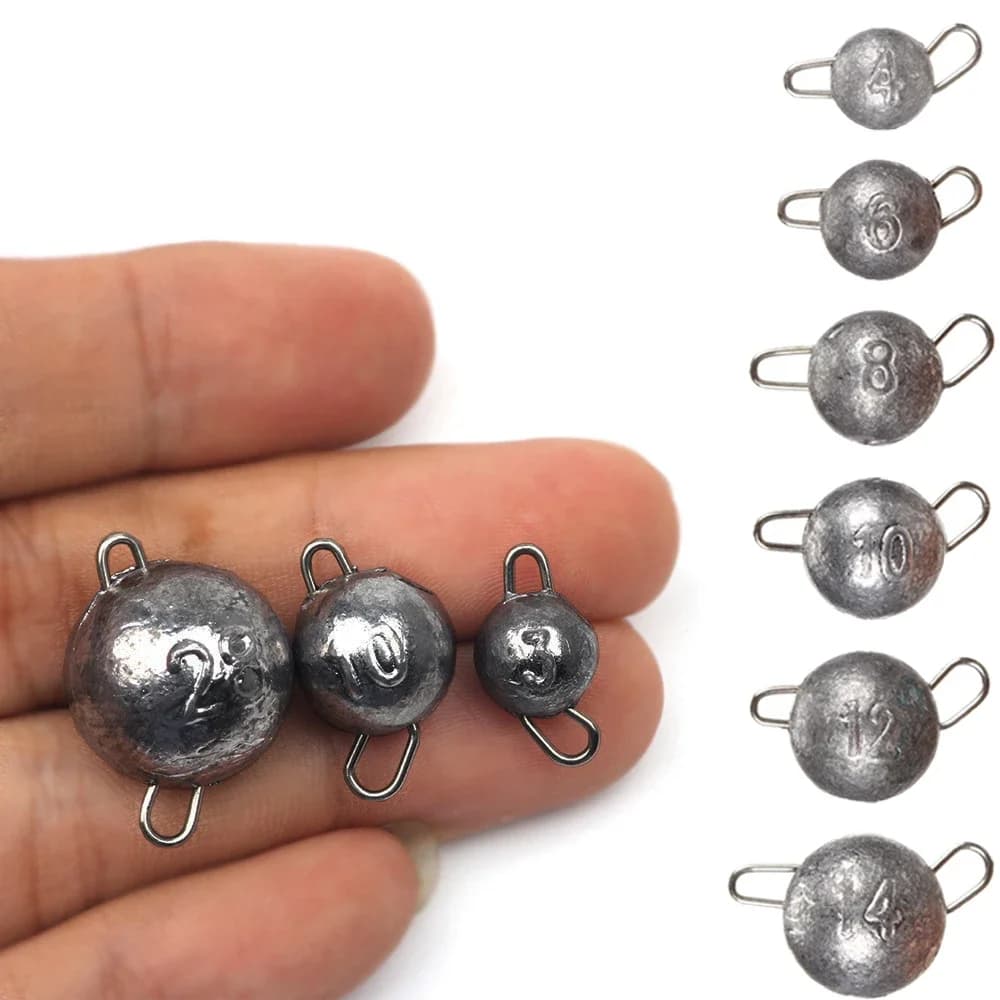 10 pièces/lot pêche Cheburashka plomb plomb plombs tête plombée balle plomb poids doux leurre Texas groupe accessoires de pêche 2g-14g