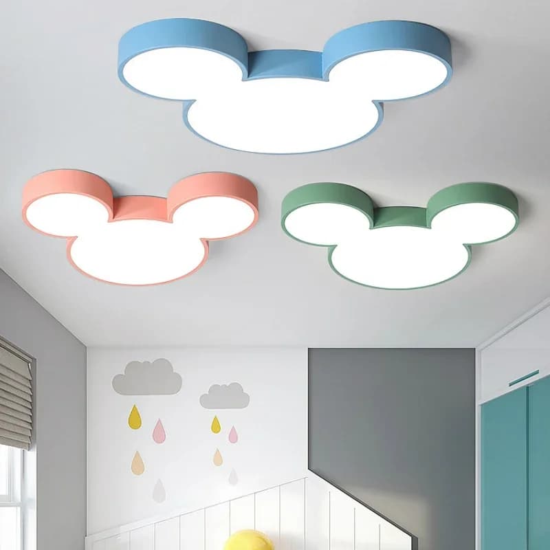 Plafonnier LED au Design Nordique Créatif avec Télécommande, Luminaire Décoratif d'Nik, Idéal pour un Salon ou un Enfant