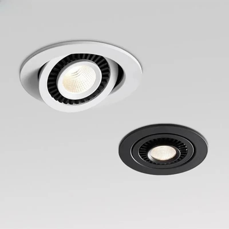Plafonniers LED encastrés à intensité variable, rotation à 360 degrés, réglables, 7W/9W/12W/15W/20W/24W, spot pour éclairage domestique