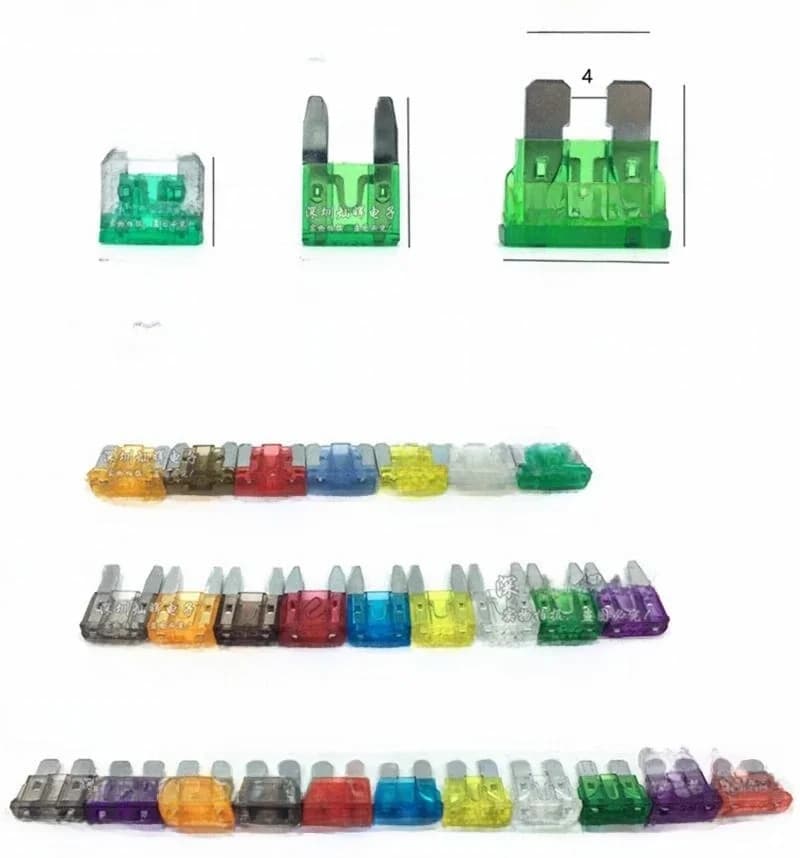 10-20 pièces fusibles Mini petit moyen fusible de voiture 1A 2A 3A 5A 7.5A 10A 15A 20A 25A 30A 35A 40A 45A 50A Amp Clip fusible Inser pour voiture camion
