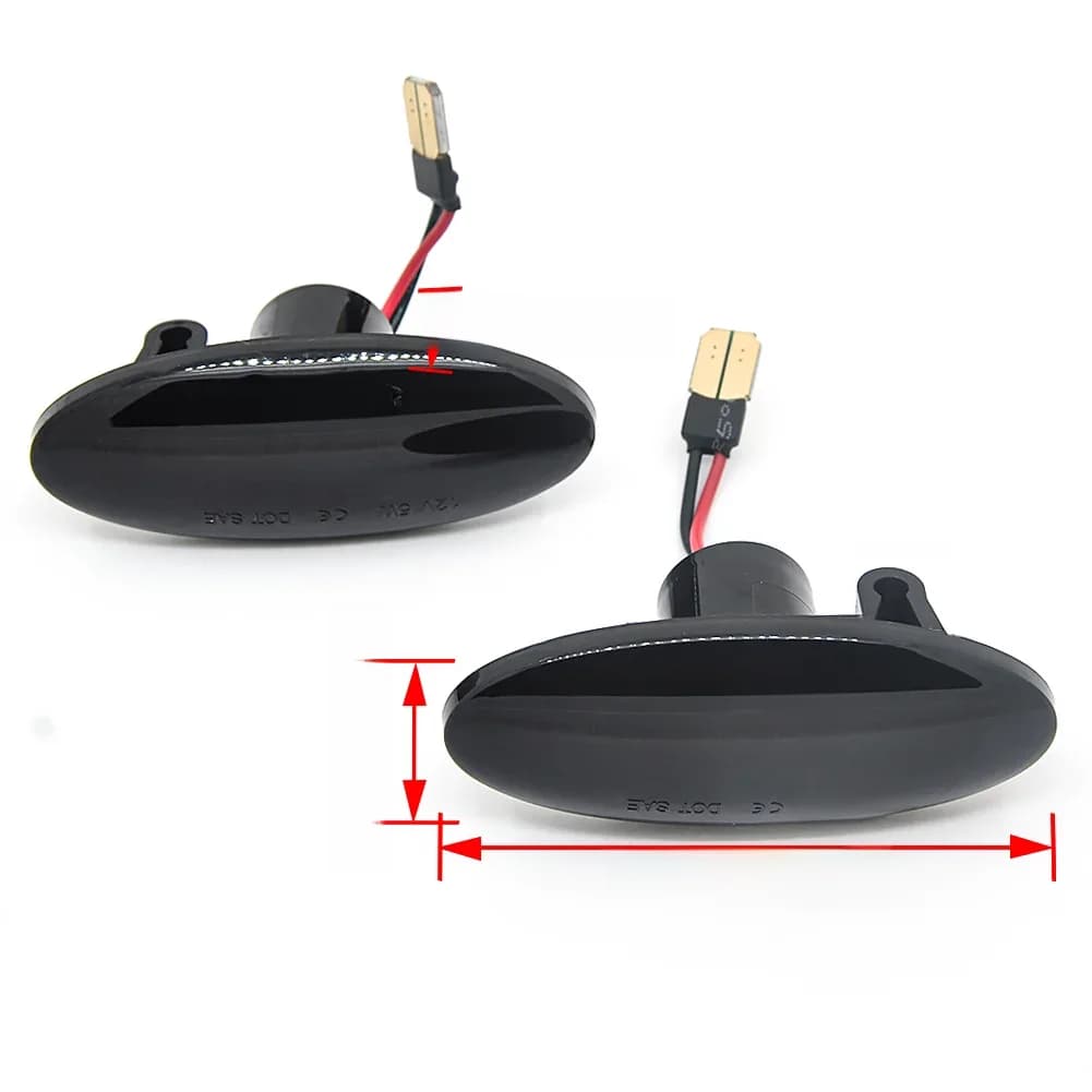 Feux de position latéraux dynamiques à LED, clignotants pour Nissan Qashqai J10, X-trail T31, Cube Juke, Scalp Micra, K13, Note E11, 2 pièces
