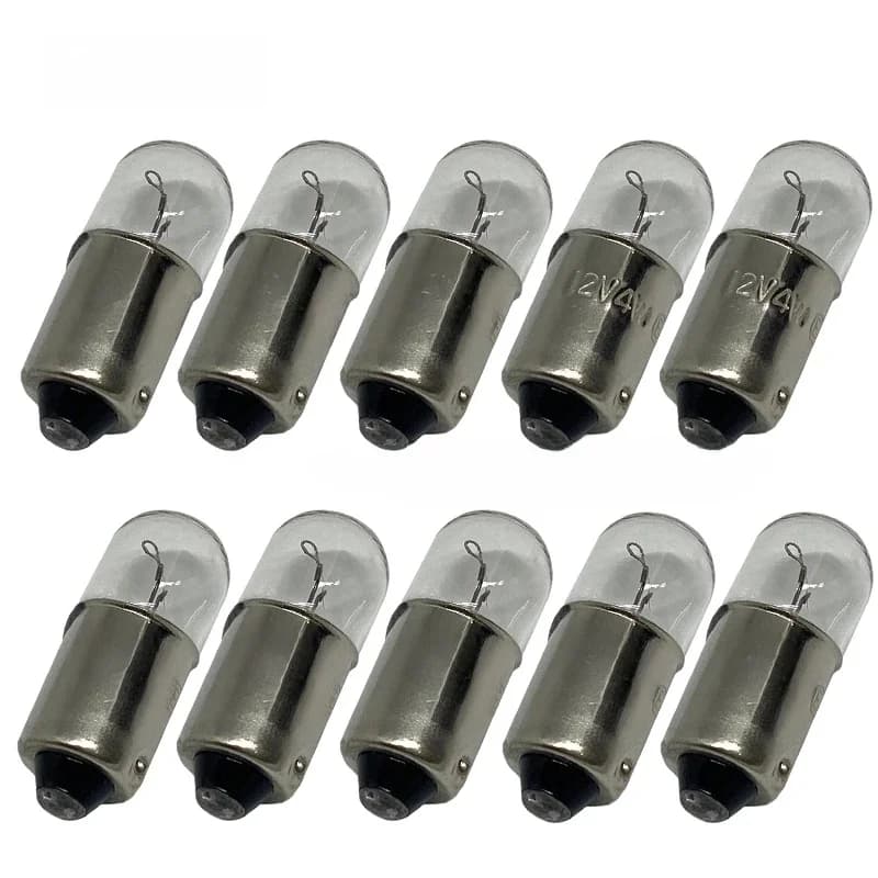 Ampoules halogènes de voiture T4W Tklift Ba9s, clignotants d'origine, feux de stationnement, lampes de dégagement, ampoules de barrage, 12V, 4W, 10 pièces
