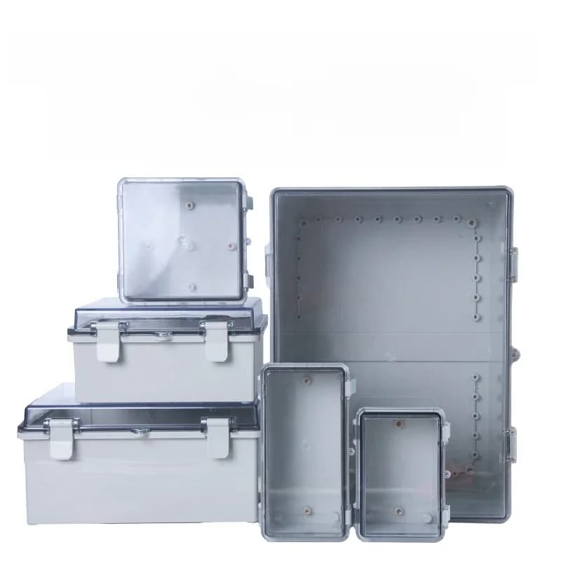 Boîtier de commande électrique en plastique ABS, boîtier de construction étanche, câble de connexion de fil, boîtier à clapet