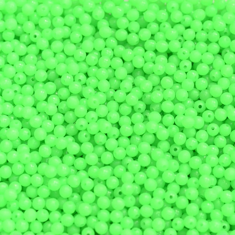 Perles de pêche en mer de forme lumineuse, leurre souple et léger, flotteur rond flottant, accessoires de qualité supérieure 3mm-12mm, 500 pièces/lot