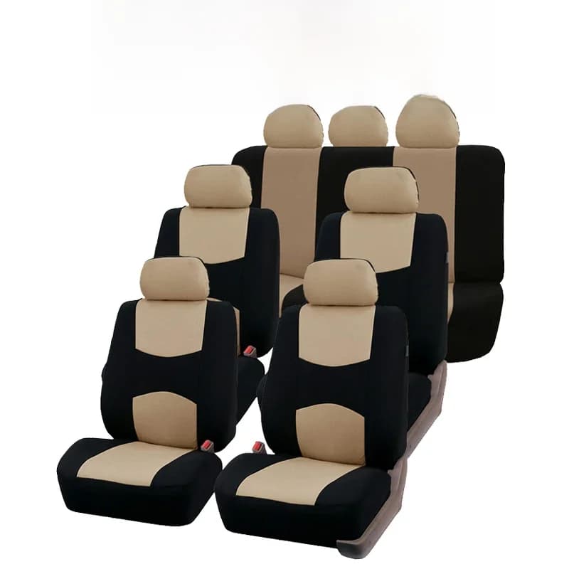 Juste de Siège de Voiture Universelle, Compatible avec les Airbags, Grille de Ventilation, Protection, Accessoires d'NikBeige pour 1/2/5/7 EC