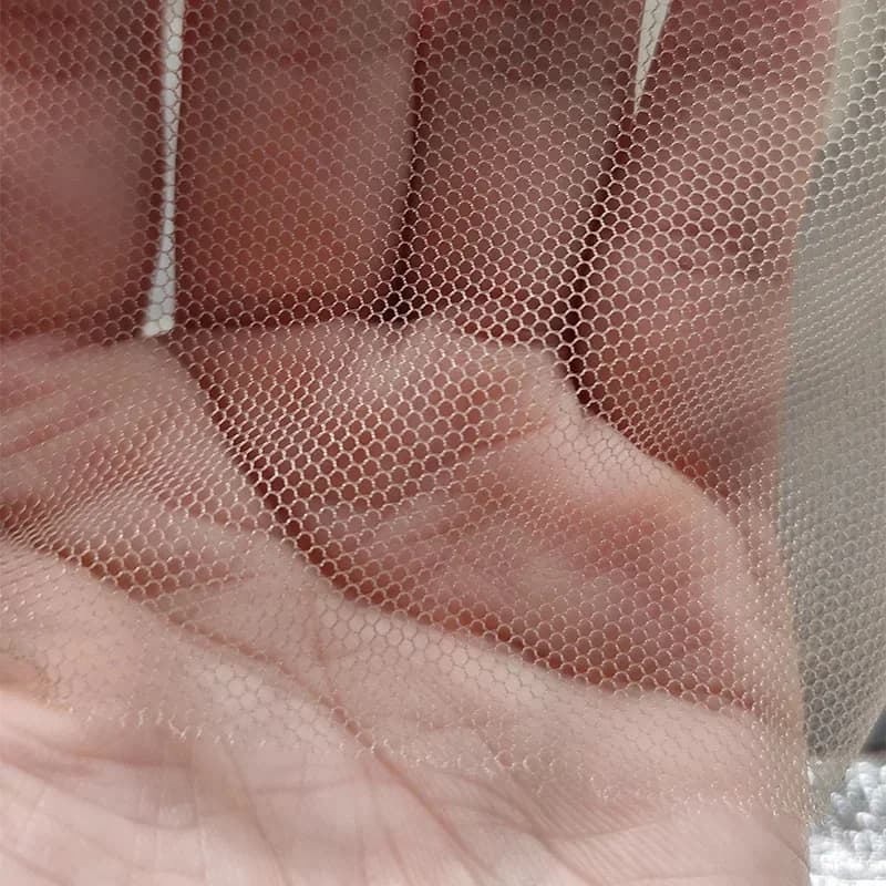 Matériaux en dentelle suisse française transparente à gros trous de 47*36 pouces, matériaux en tulle de dentelle invisible