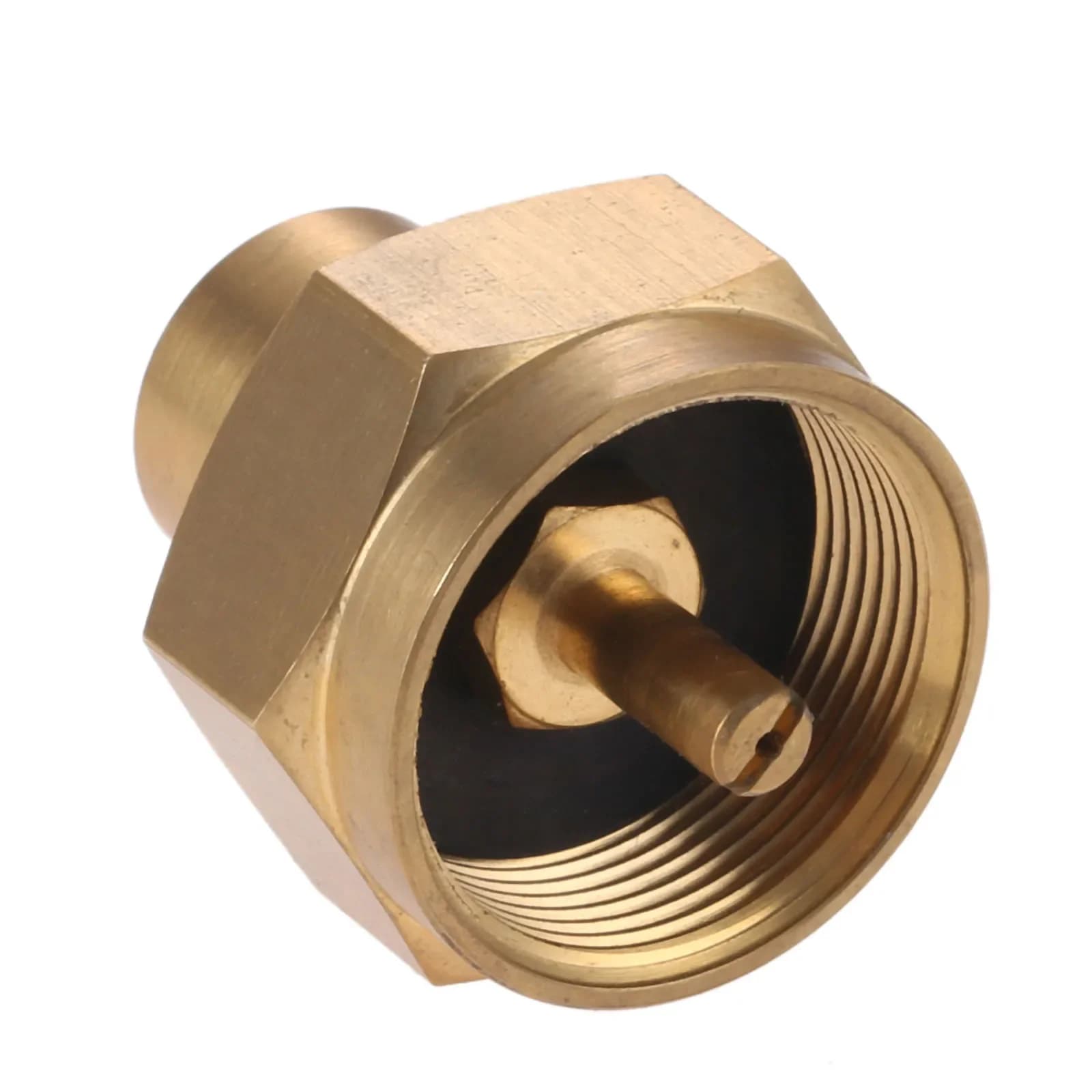 Adaptateur de recharge de bouteille de gaz au Propane 1lb avec filetage 1/4 NPT, pour gril 1 "x20 femelle, filetage de cylindre jetable à 1/4" NPT femelle