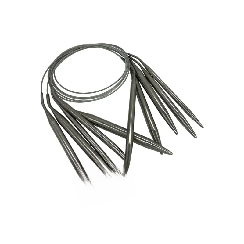 Aiguilles à tricoter circulaires en acier inoxydable, 1.5-10mm, aiguilles à Crochet, épingles, outils artisanaux pour ensemble de crochets à tricoter, tissage de bricolage