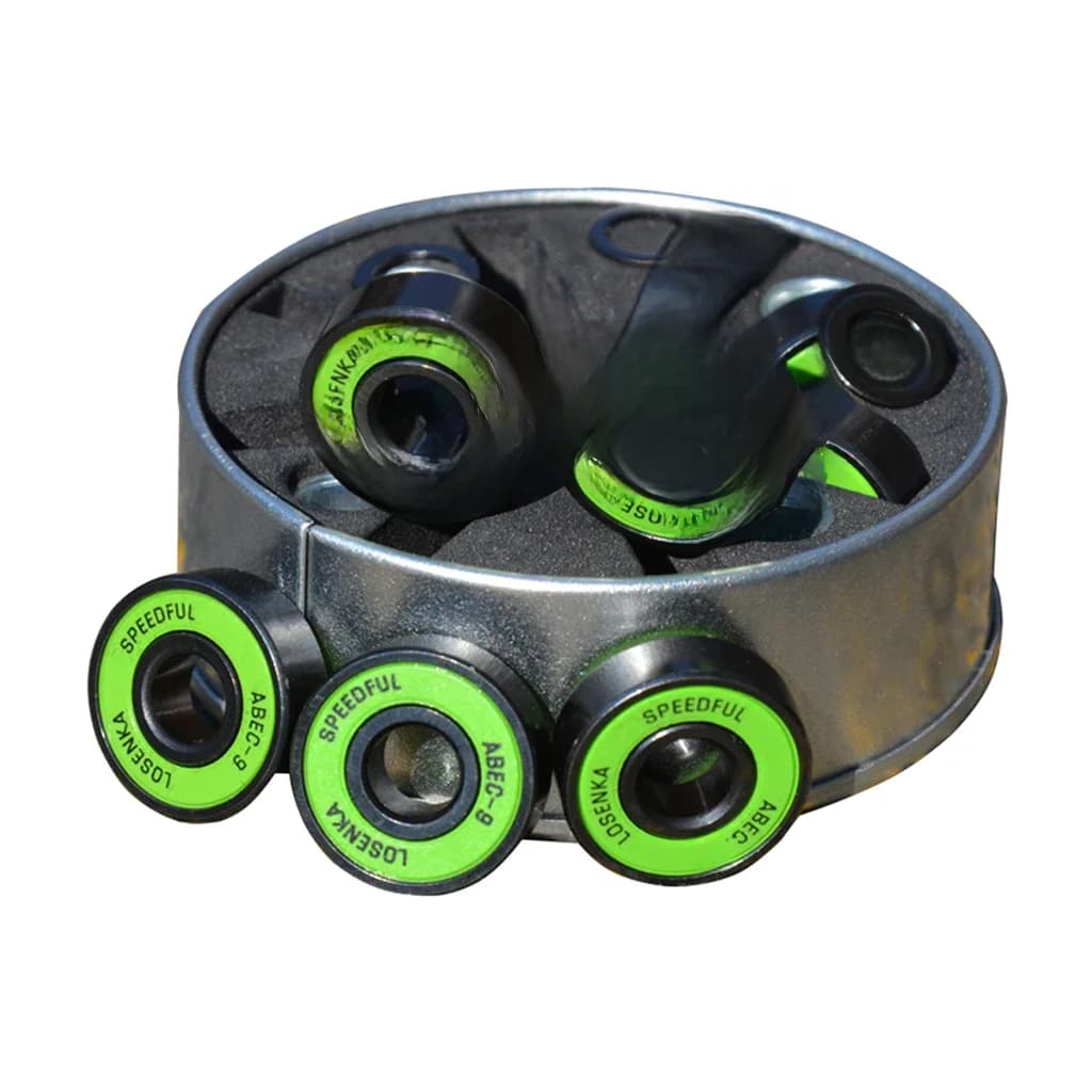Roulements de Skateboard Premium, roulements Pro Longboard ABEC-9 avec boîte de rangement, roulements en acier, roue à roulettes de Skateboard