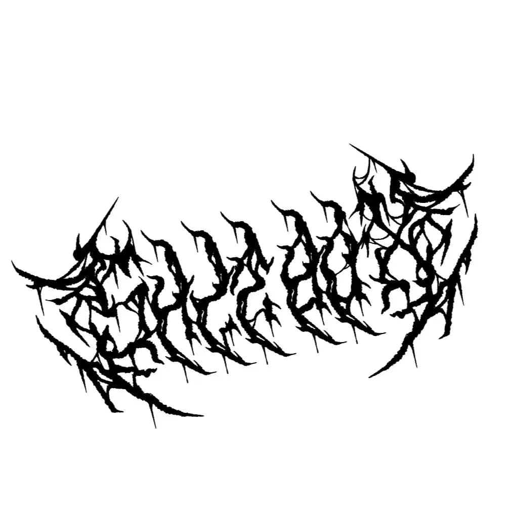 Autocollant en vinyle style Dark Metal avec texte personnalisé et lettrage effrayant, pour pare-brise, tuning de voitures et camions, thème Death Metal
