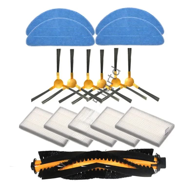 Pièces de rechange pour aspirateur robot Proscenic 830P 820P, brosse principale, brosse latérale, filtre HEPA, vadrouille, gril, accessoires