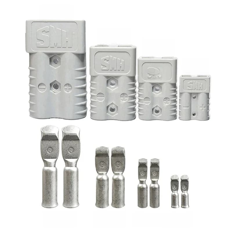 Connecteur de prise 50A 120A 175A 350A 600V, Double pôle, Contact en cuivre 12V 24V Lifepo4, batterie au Lithium solaire, connexion rapide