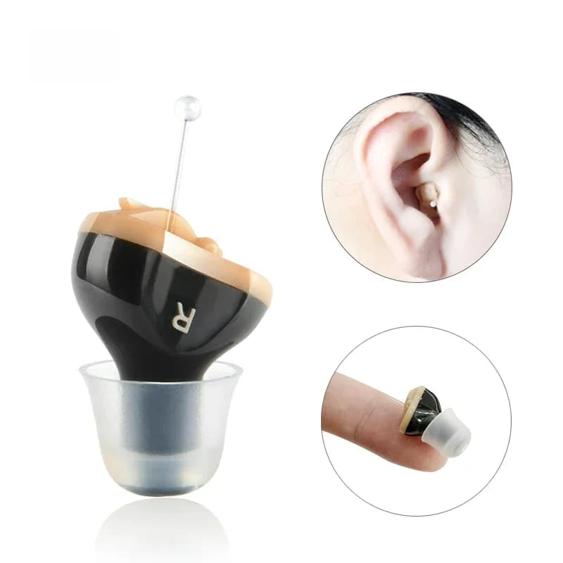Micro-aide auditive pour personnes âgées, aides auditives invisibles pour la surdité, casque réglable sans fil avec amplificateur sonore