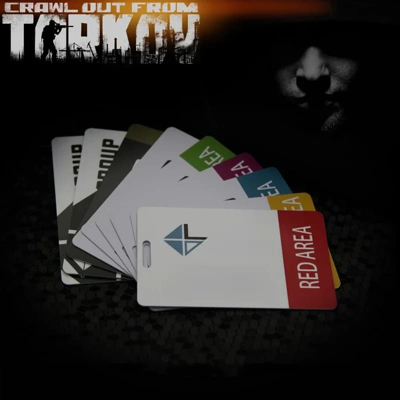 Escape from Tokyo ov TerraGroup Enrounding Labs Game Collection Key Card Props, Model Bus Access Control Pendant, Strengthening Stickers