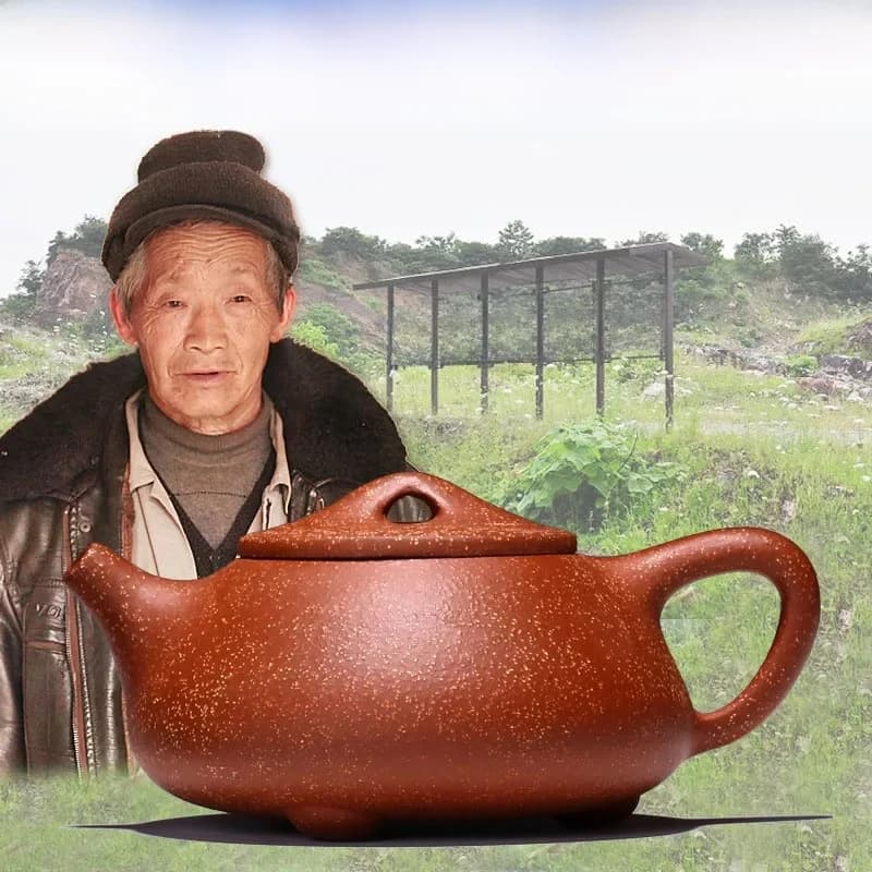 Théière en argile Yixing faite à la main, bouilloire chinoise, service à thé Puer, service à thé Kung Fu Zisha, 240CC