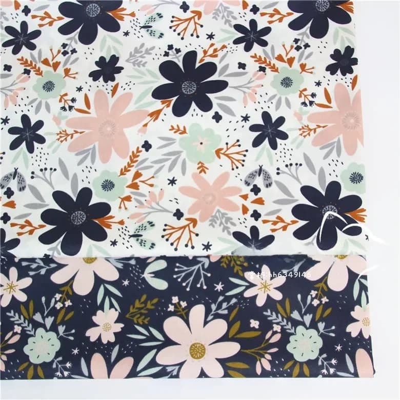 Syunss fleur danse volant imprimé coton tissu bricolage tissu Patchwork Telas couture bébé jouet literie couette Tecido le tissu Tilda