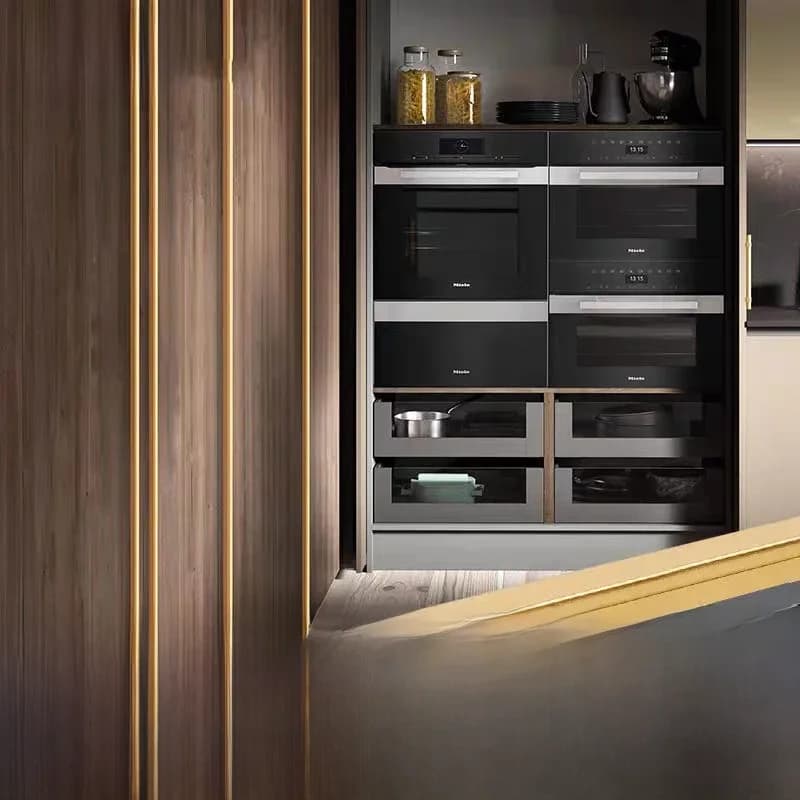 WV Long Cabinet Foy Aluminium T Bar, Brossé Or, Meubles, Cuisine, Chi Board, Poignées, MELKnobs, PenHardware, 1200mm, 287
