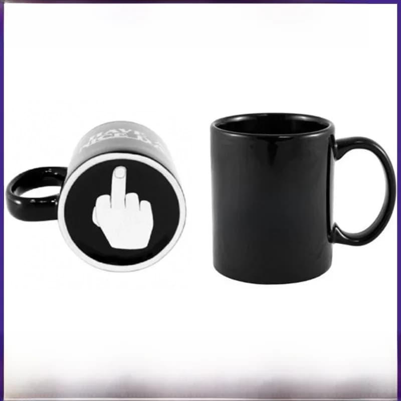 Tasses drôles au doigt du milieu, tasse à café Have a Nice Day, tasse créative pour café, lait, thé, café en céramique, tasse à thé en porcelaine, cadeau