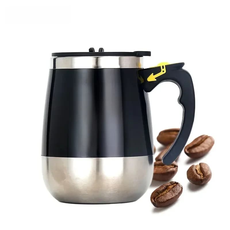 Tasse à café à arrête automatique en acier inoxydable, aste par USB, mélangeur automatique Assad, tasse pour la maison et le bureau, cadeau de Noël et d'anniversaire, nouveau
