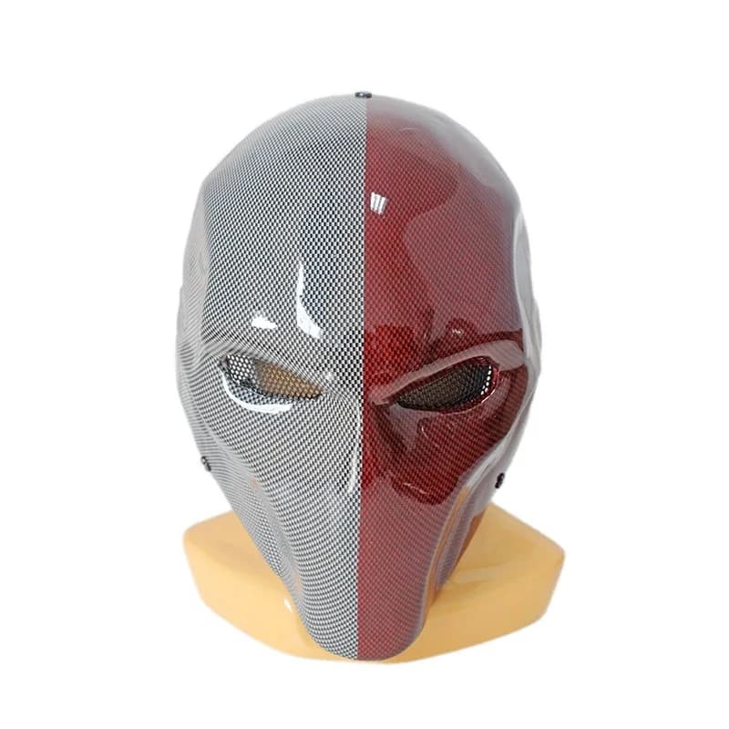 Casque de cosplay Deathstroke Arrow saison 5 pour adultes, accessoires de masque violet, accessoires d'Halloween, masque de haute qualité, nouveau