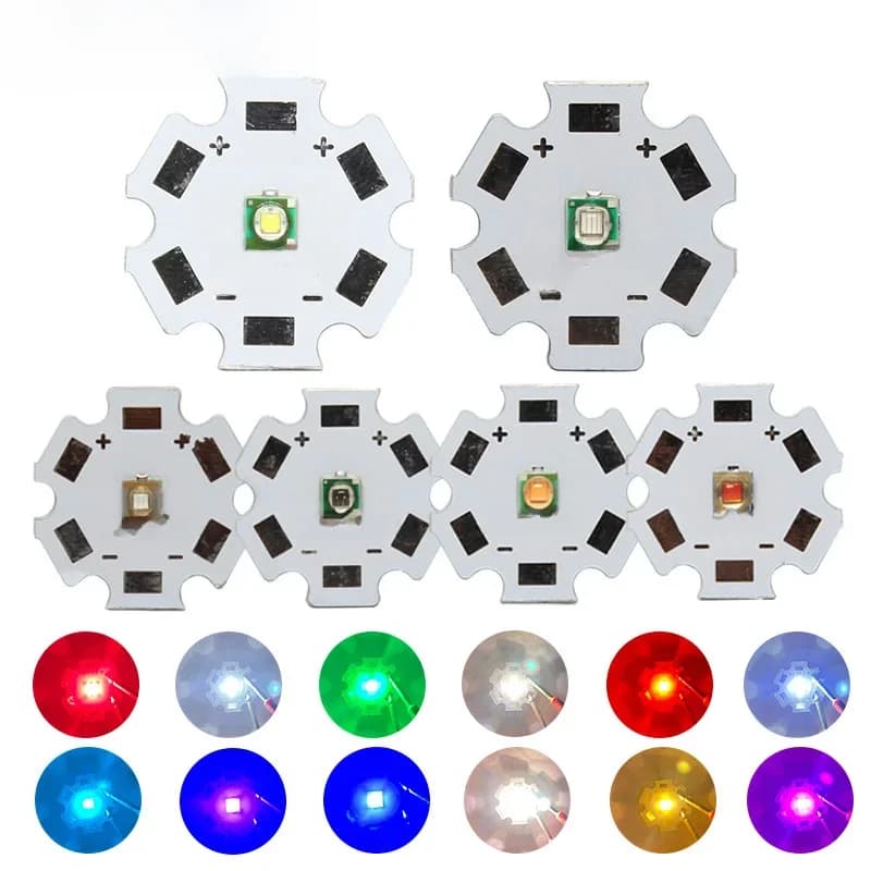 10 pièces 1W 3W haute puissance LED perles XP-E 3535 XPE lampe Diode 3.5*3.5mm spectre complet froid blanc chaud vert rouge profond 660nm bleu Royal