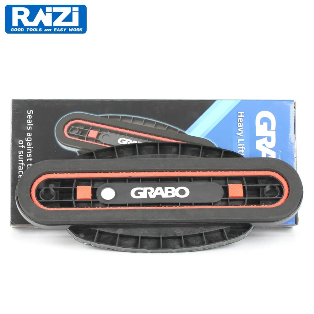 Raizi GRABO Ventouse électrique portable, joint en mousse de caoutchouc, RockSeal, joint mince pour le levage de surfaces étroites