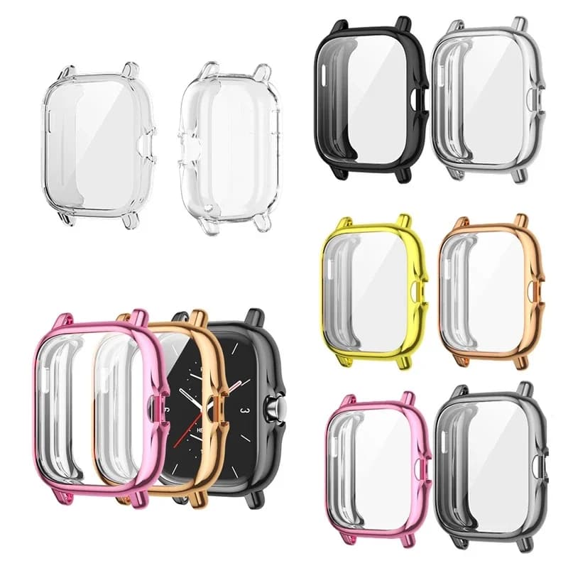 Étui de Protection pour Huami Amazfit GTS 2/GTS 2e, placage TPU, couverture souple, coque de Protection plein écran