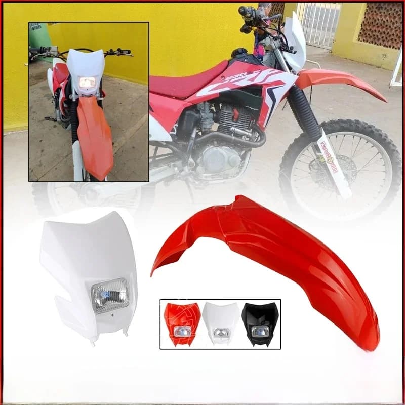 Endflats-Kit de carénage en plastique sport MX Touristers, lumière de sauna avant, garde-boue pour Honda CRF150F, CRF230F, CRF 150, 230, 250, 450 F R L