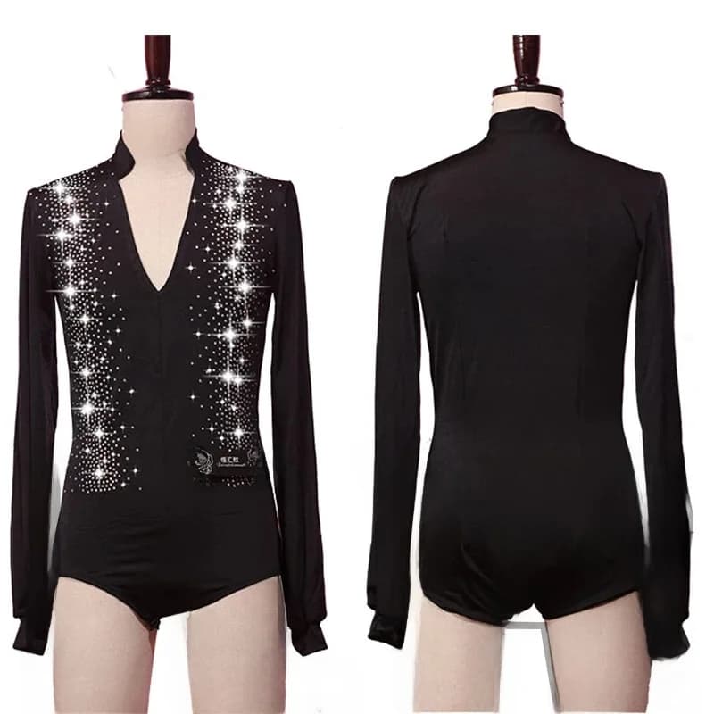 Haut de danse latine, chemises de danse latine pour adultes et enfants, vêtements de spectacle de compétition, vêtements de pratique professionnels carrés Salsa