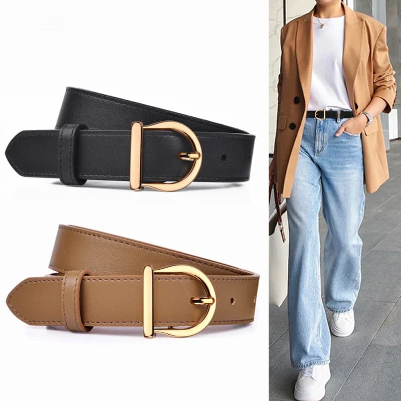 DINISITON femmes ceinture en cuir véritable dames ceintures fines mode marque de luxe de haute qualité femme jean coupe-vent ceinture
