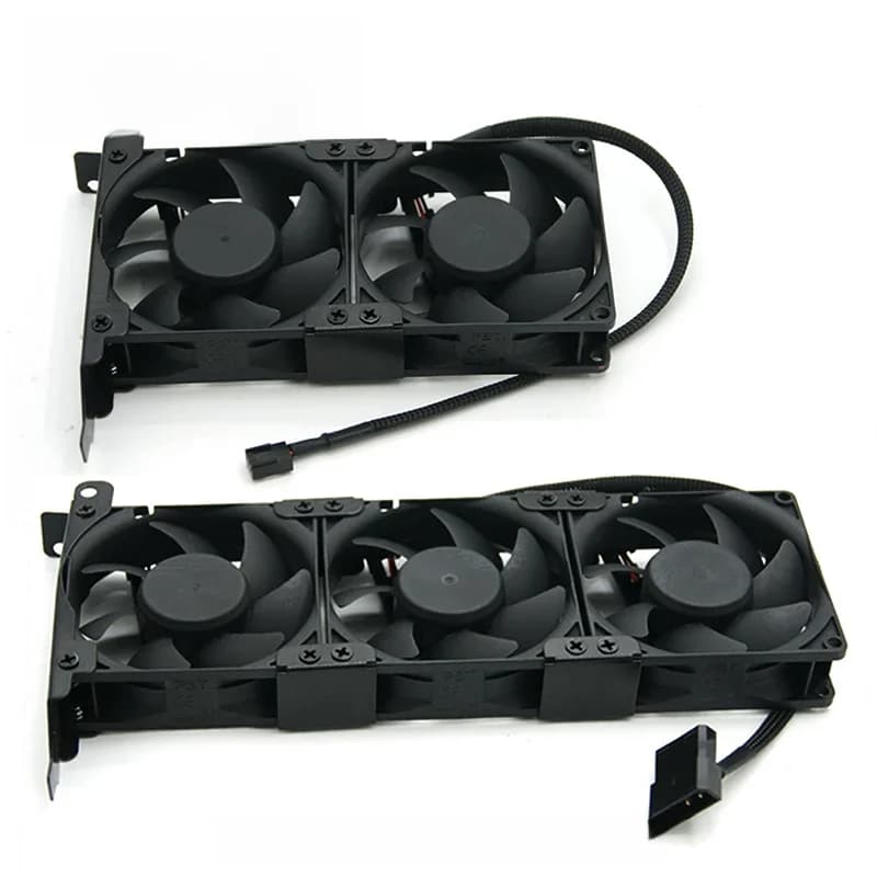 Ventilateur de refroidissement PC VGA COOLER GPU, 8025 PCI GPU Companion 2 Gér& 3 GérOptional 3 PIN Plug/MOLEX 4Pin Plug