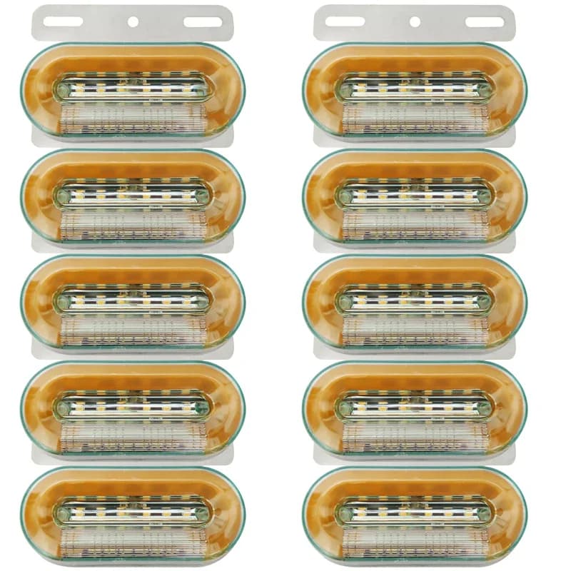 10 pièces 24V feux de position latéraux de camion feux externes de voiture indicateur de Signal lampe avertissement feu arrière remorque camion camion accessoires