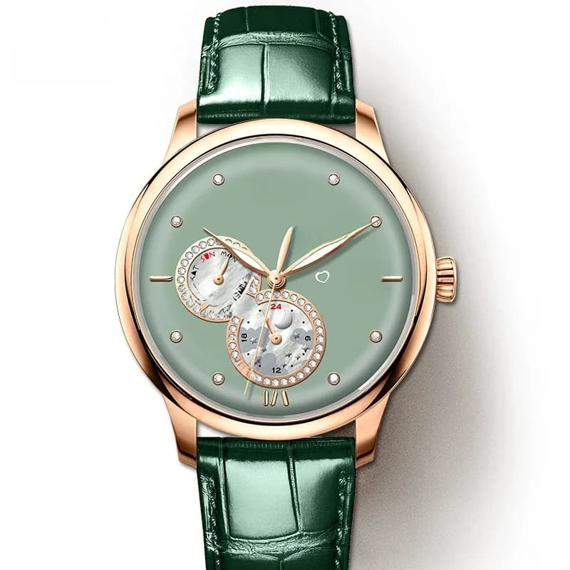 Corrected Inni-Montre-bracelet mécanique automatique étanche pour femme, montres de luxe pour femme, horloge féminine, bracelet pour femme, marque supérieure, 2021