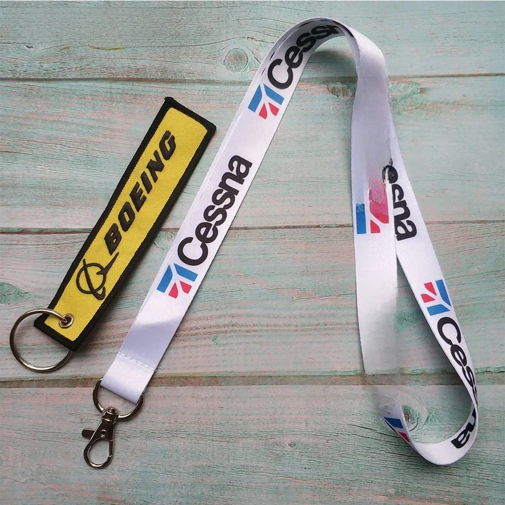 Porte-clé avec lanière pour carte d'identité, 1 ensemble, cadeau pilote