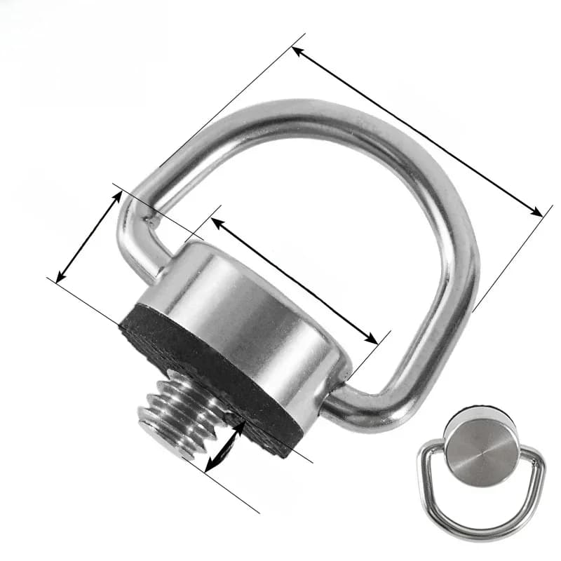 Vis de caméra 1/4 pour plaque de dégagement rapide, adaptateur C-Ring pliable 1/4 pouce, plaque de caméra pour trépied et monopode, plaque de dégagement rapide