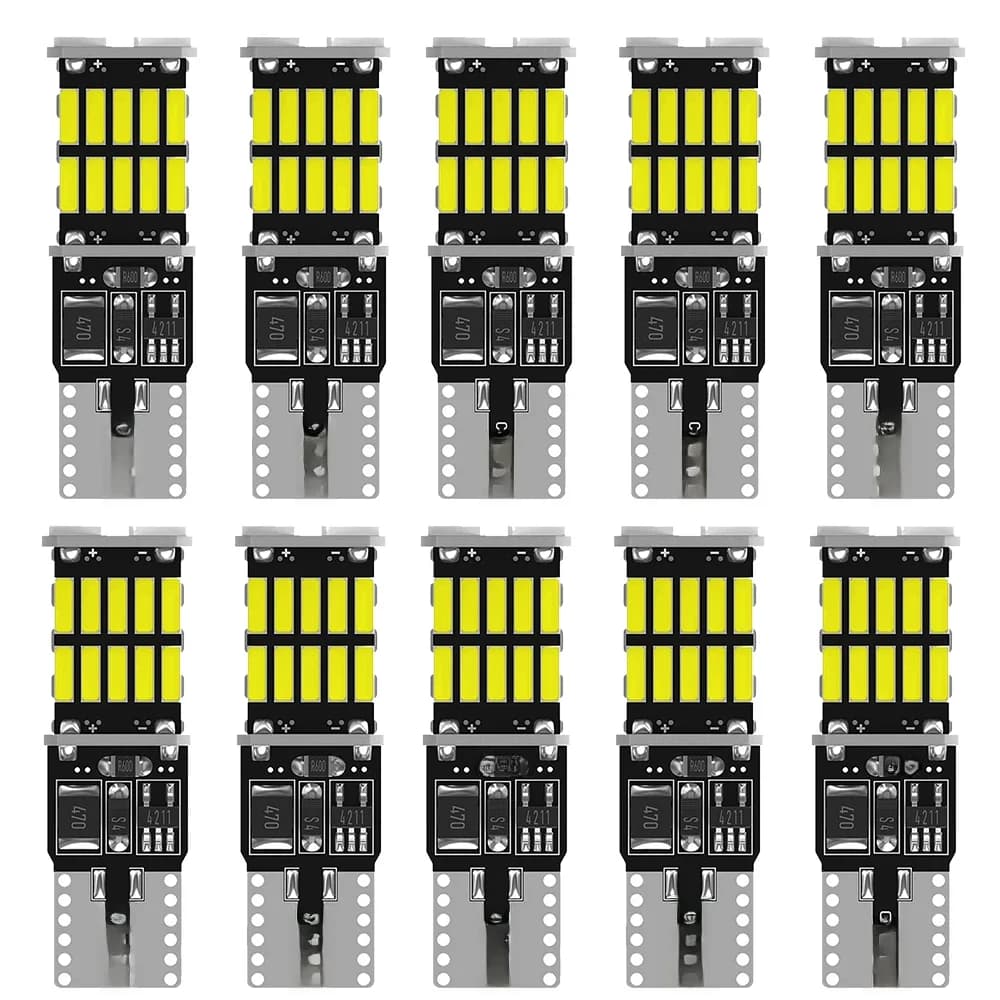 Ampoule LED pour voiture, 2/10x T10 W5W Canbus IC, pour BMW Mini Cooper R56 R53 E90 E46 F20 E39, dôme intérieur, lampe de coffre, feux de stationnement