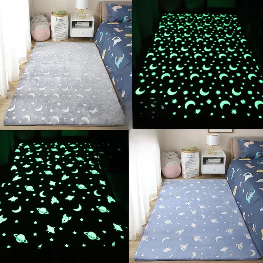 Tapis de sol en peluche Shoes pour enfants, tapis optique pour chambre à coucher, tapis de chevet, velours de canapé, décor à la maison, plus récent